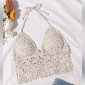 Bohemian Crochet Halter Top